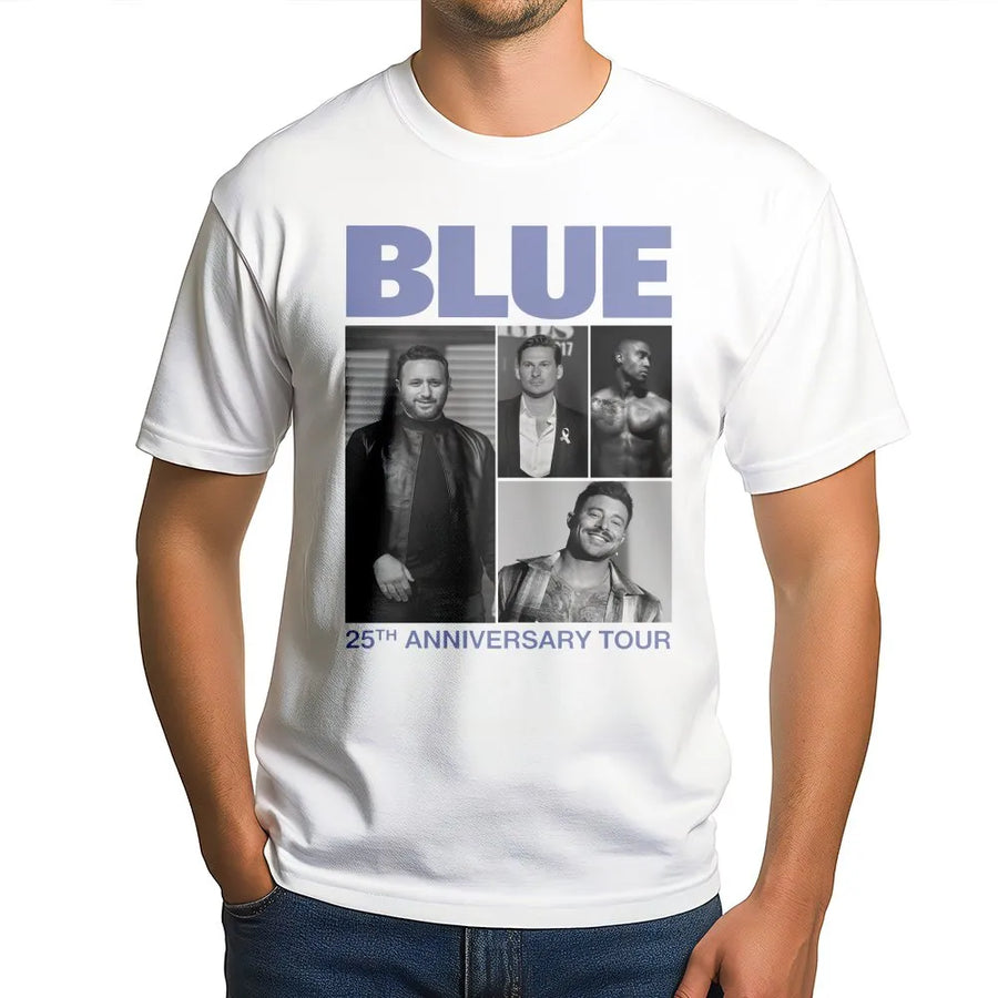 Boy Band Concert T-Shirt | 25th Anniversary Retro Tour Graphic | Premium 100% Cotton Tee | Music Lover Fan Gift Apparel