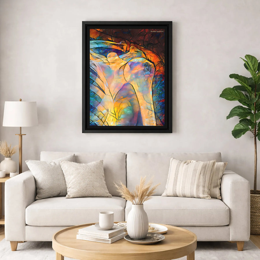 Anatomical Shoulder Canvas Print | Colorful Abstract Medical Art | Premium Fade-Resistant Wall Decor | Gift for Surgeon or Orthopedic Doctor