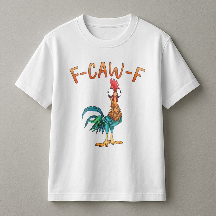 Funny Chicken T-Shirt | Cartoon Rooster Graphic | 100% Cotton Premium Tee | Quirky Gift for Bird Lovers and Farm Life Enthusiasts