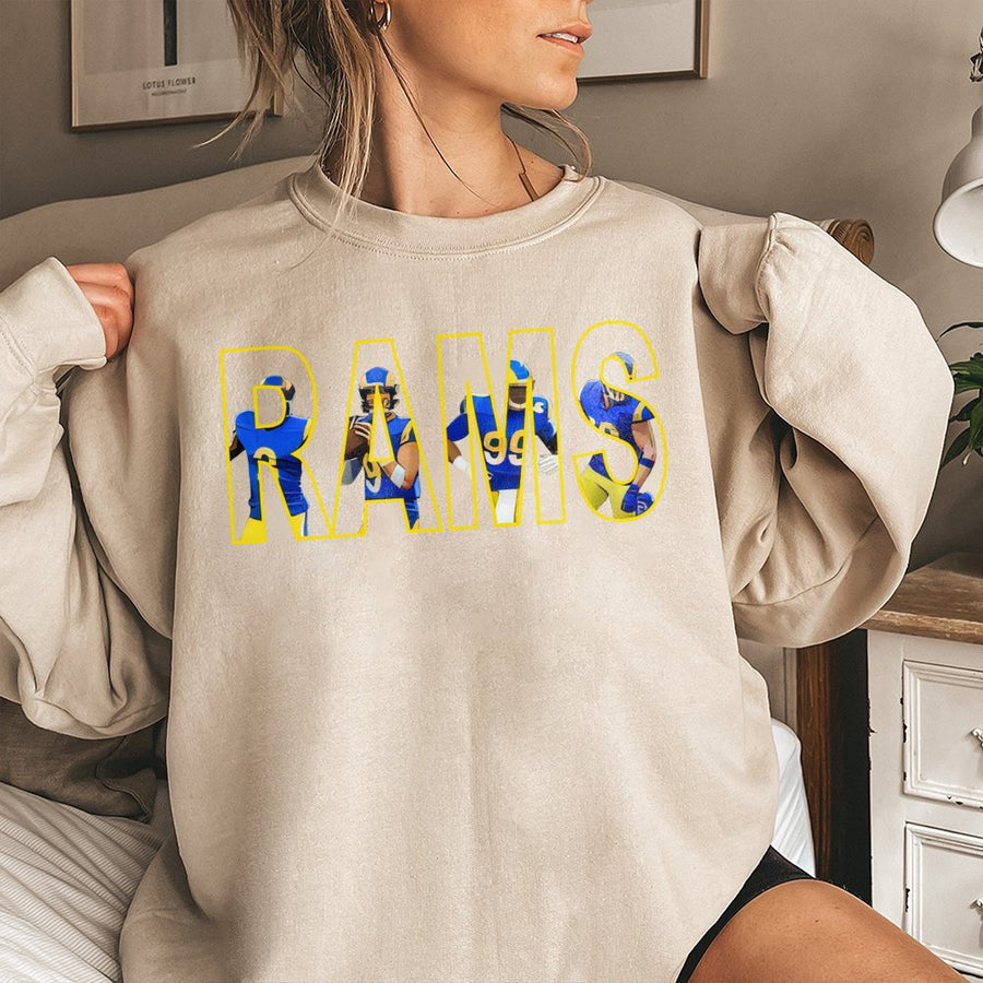 Rams With Los Angeles Rams Football Players Sweatshirt