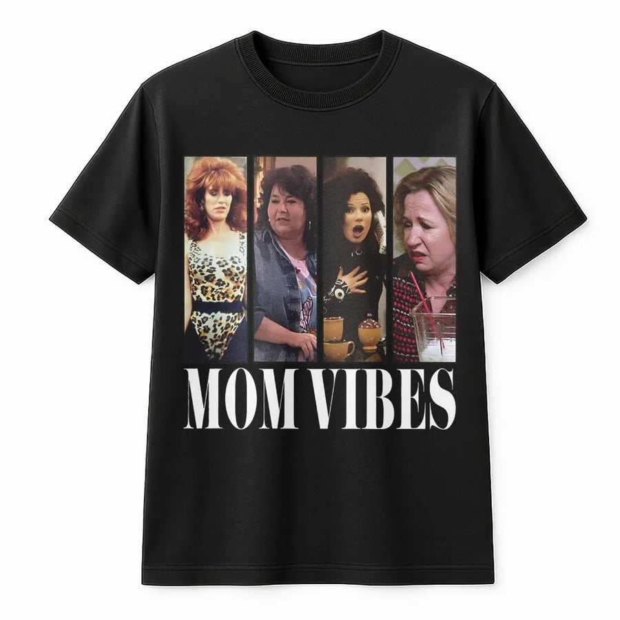 Retro 90s Mom Vibes T-Shirt | Vintage Mama Graphic Print | 100% Soft Cotton Premium Tee | Unique Mother's Day Gift for Mom
