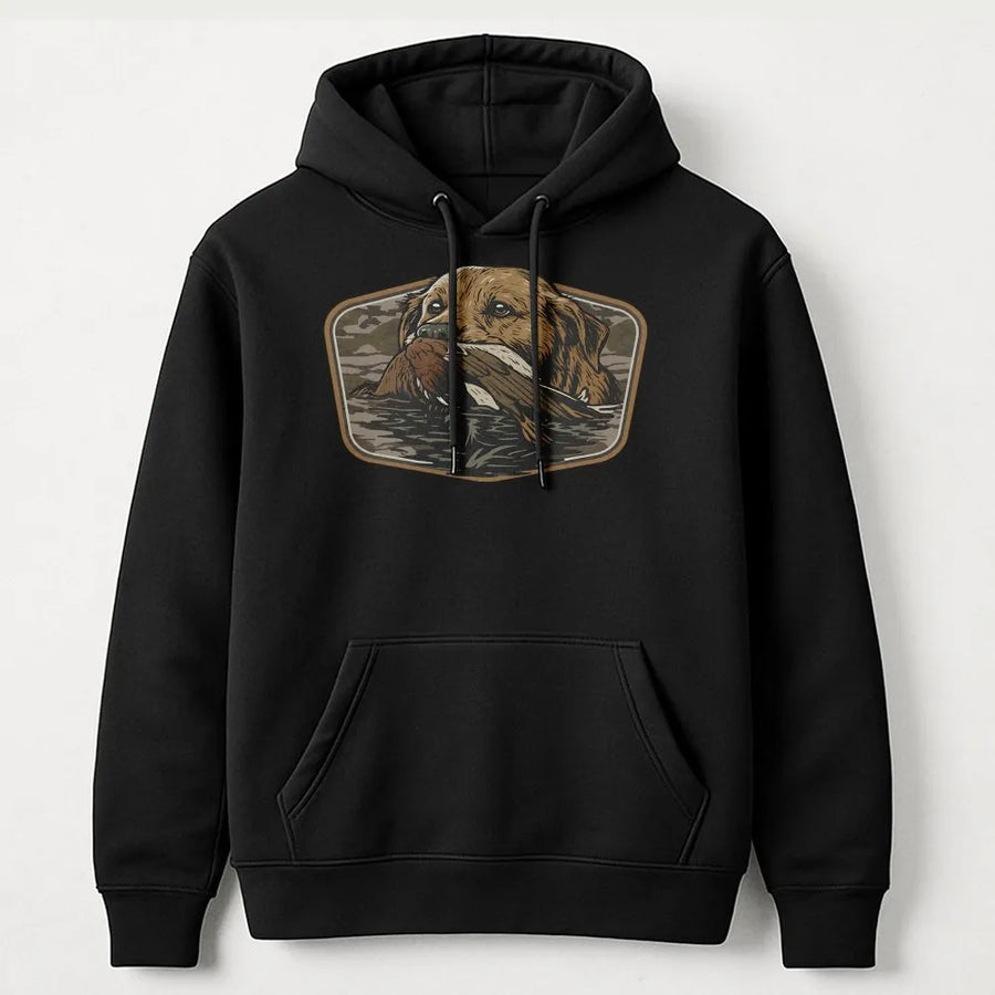 Labrador Retriever Hoodie | Duck Hunting Dog Graphic | Premium Cotton Blend | Gift for Hunters and Outdoorsmen