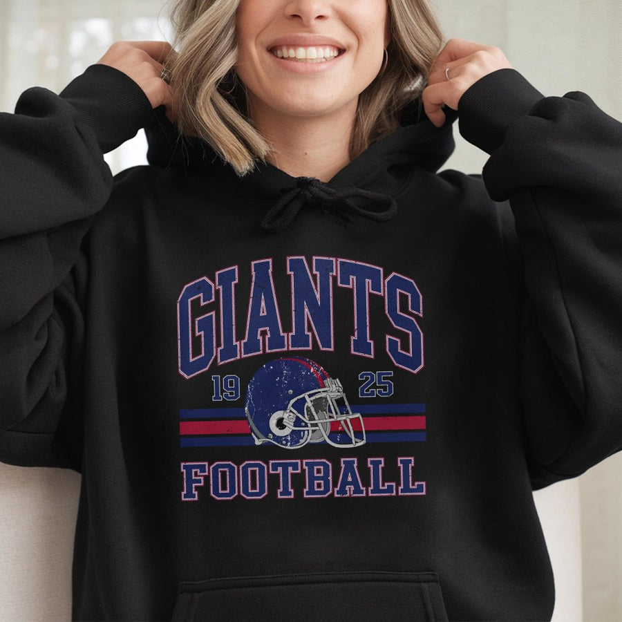 Vintage 90s Style Giants Hoodie New York Football Classic New York Football Top Fan Gift