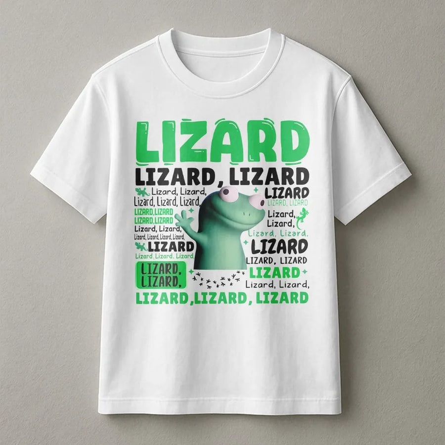 Lizard Meme Graphic T-Shirt | Funny Weirdcore Aesthetic Design | 100% Cotton Premium Tee | Unique Gift for Internet Culture Lovers