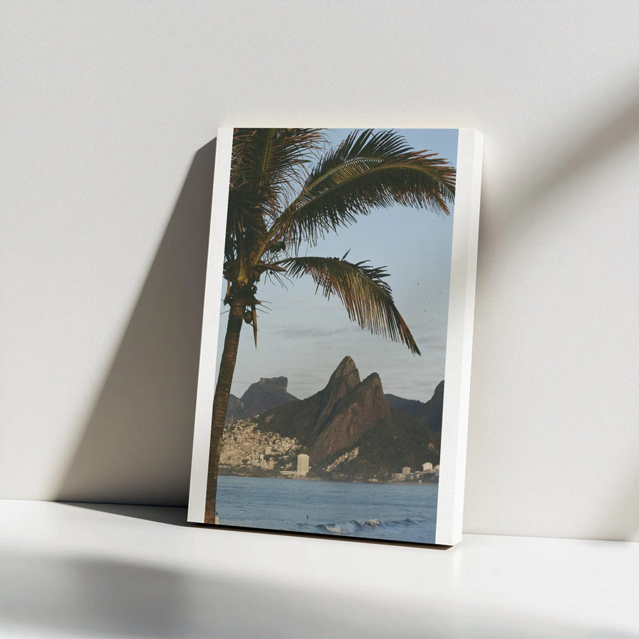Rio de Janeiro Canvas Print | Vintage Arpoador Beach Photography | Premium Gallery Wrap Canvas | Brazil Travel Gift & Coastal Home Decor