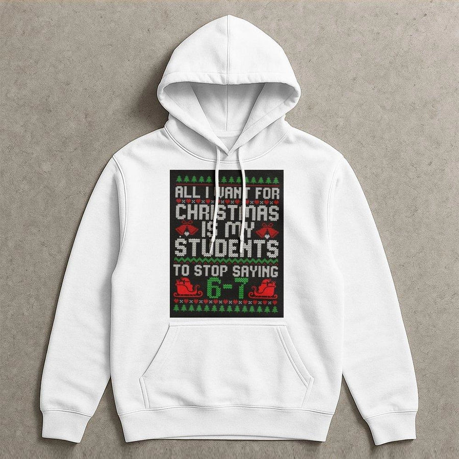 Teacher Christmas Hoodie | Funny Math Teacher Gift | Premium Cotton Blend Graphic Sweatshirt | Cute Educator Holiday Apparel For School Staff