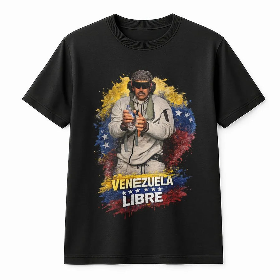Venezuela Libre T-Shirt | Patriotic Venezuelan Flag Design | 100% Cotton Premium Quality | Support Freedom & Heritage Gift for Venezuelans