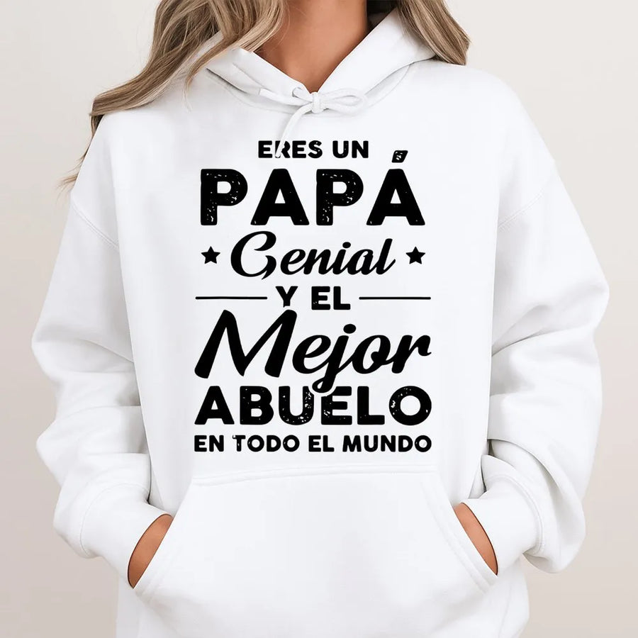 Mejor Abuelo Hoodie | Spanish Grandfather Gift | Premium Cotton Blend | Best Dad Ever Shirt for Grandpa Birthday