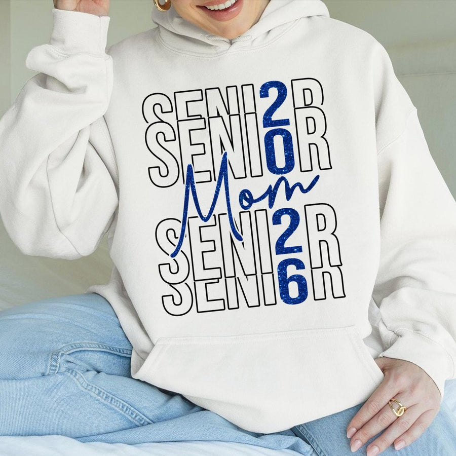 Senior Mom 2026 Hoodie | Class Of 2026 Graduation Sweatshirt | Premium Cotton Blend | Gift For Proud Graduation Parent