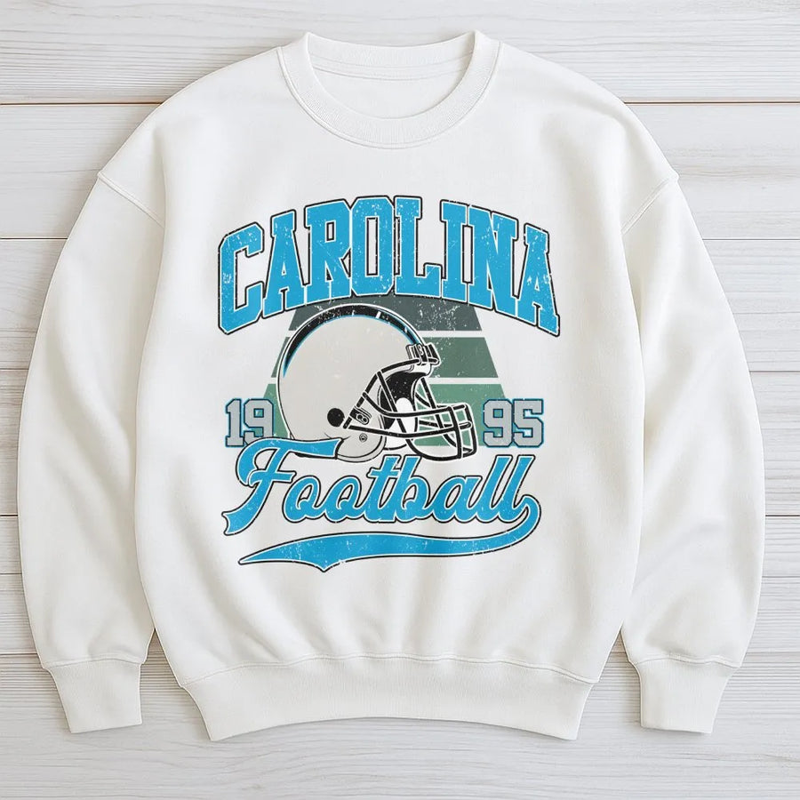 Carolina Vintage Style Football Sweatshirt, Panther, Throwback Carolina Football Sweatshirt, Gildan Sweatshirt Gameday Fan Gift