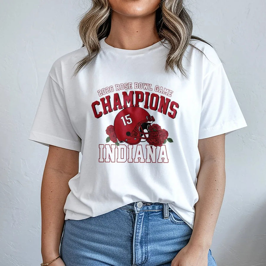 Indiana Football 2026 Rose Bowl Champions T-Shirt, Indiana Team Players T-Shirt, Iu Football T-Shirt, Indiana Univers