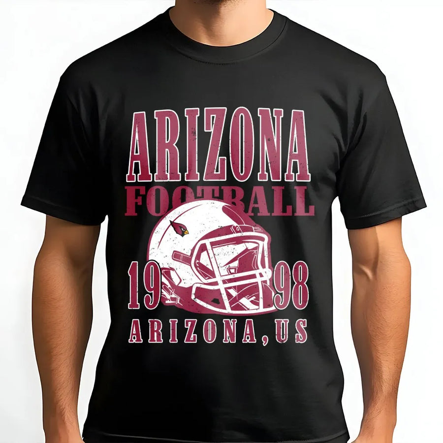 Arizona Football 1998 Arizona, Us With Arizona Cardinals Football Helmet T-Shirt