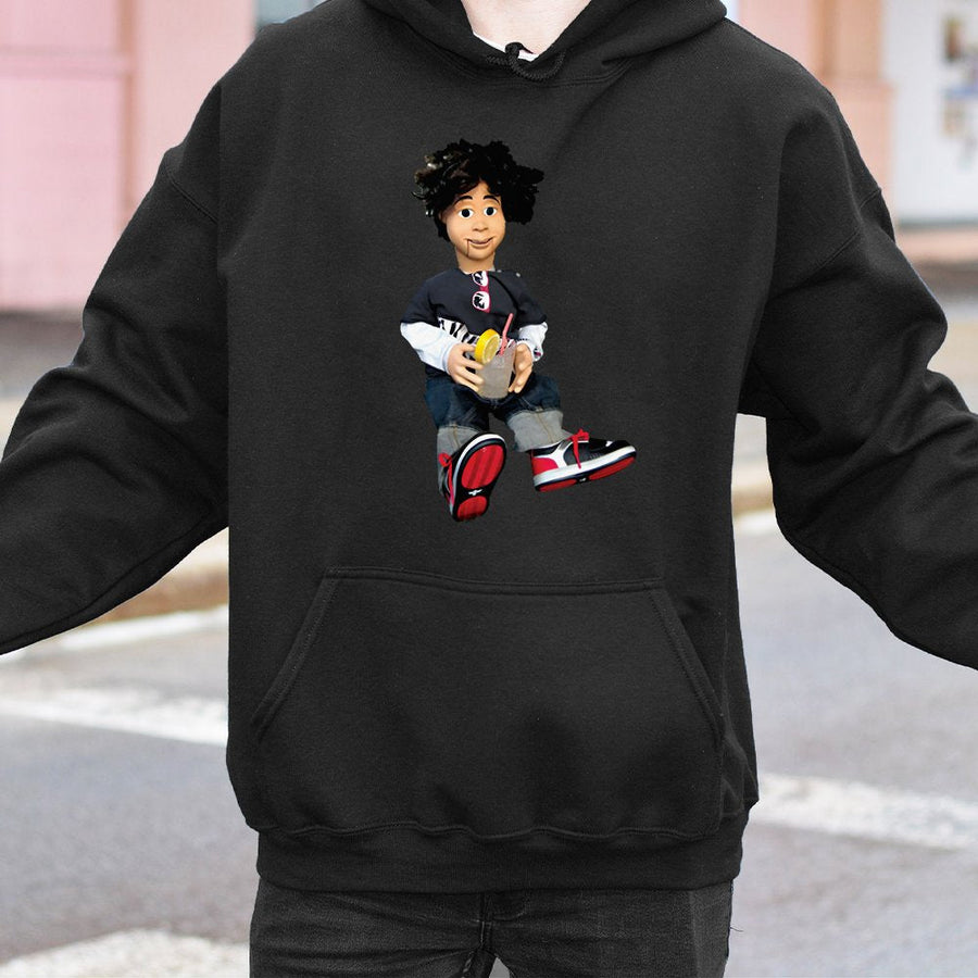 Puppet Ventriloquist Hoodie | Retro 2000s Nostalgia Graphic | Premium Cotton Blend | Funny Y2K Aesthetic Gift For TV Show Fans
