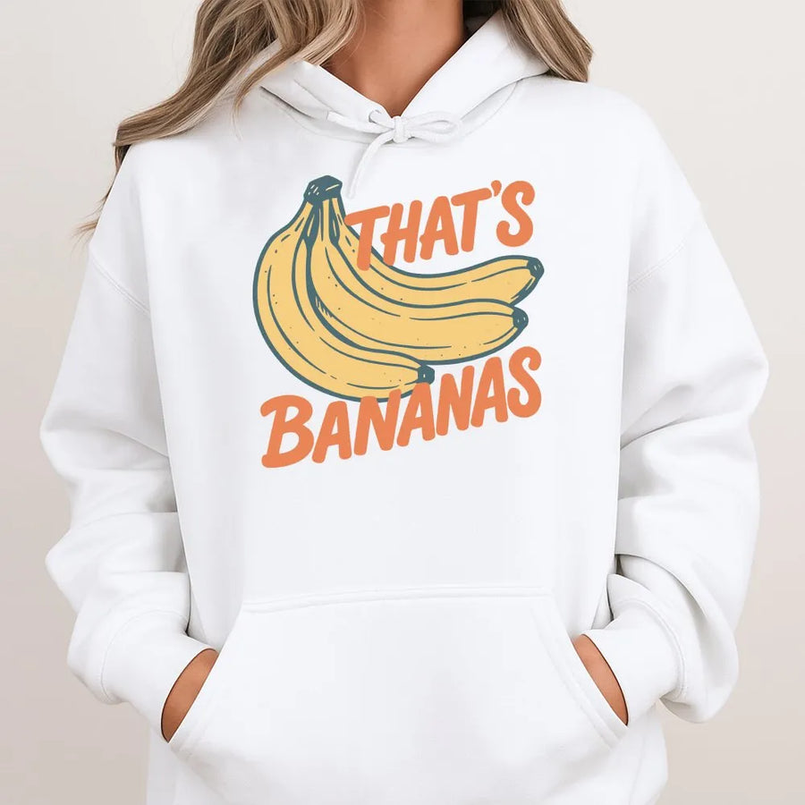 That's Bananas Hoodie | Retro Funny Fruit Meme Graphic | Premium Comfort Colors® Tee | Gift for Banana Lover & Foodie