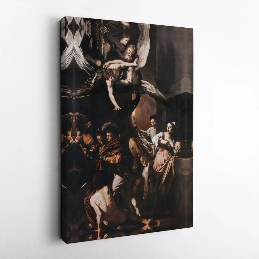 Caravaggio The Seven Works Of Mercy Canvas Print | Baroque Religious Wall Art | Premium Gallery-Wrapped Decor | Classical Masterpiece Gift