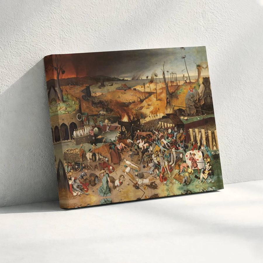 The Triumph of Death Canvas Print | Pieter Bruegel the Elder Masterpiece | Premium 1.25" Thick Gallery Wrap | Fine Art Wall Decor for History Lovers