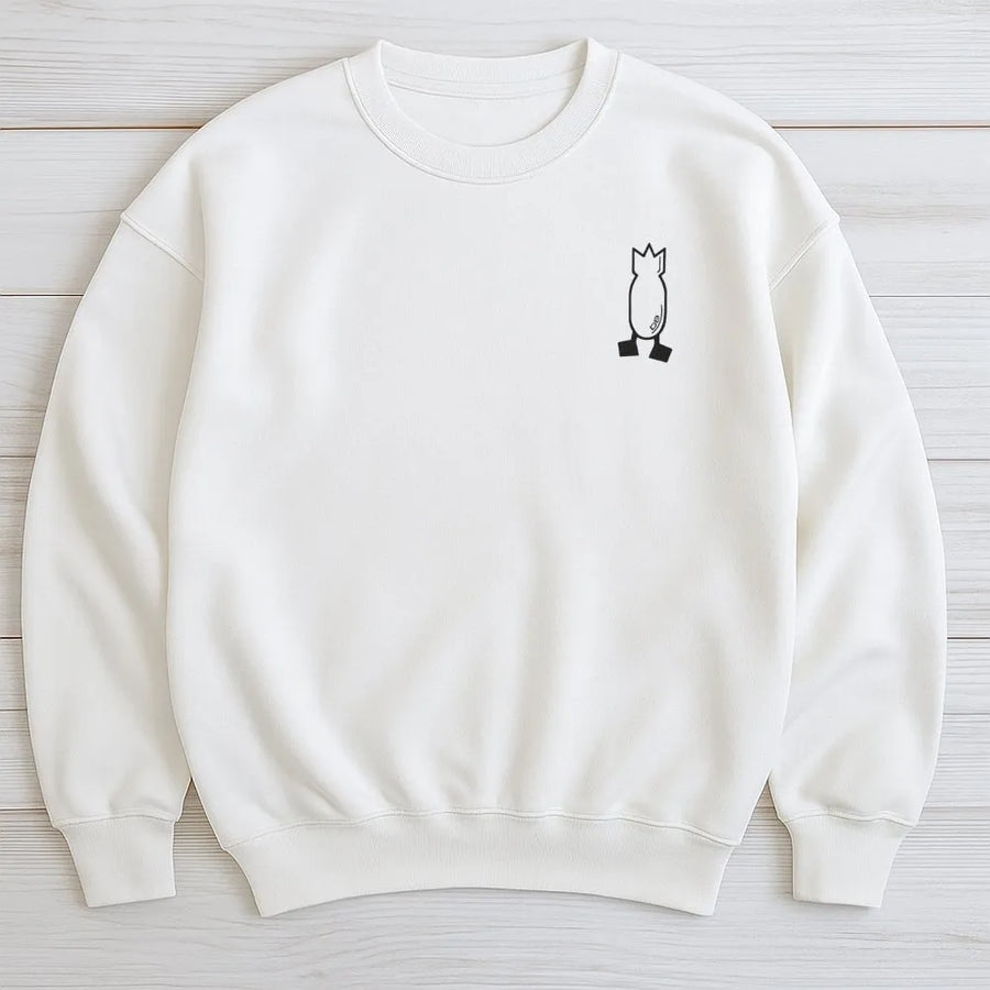 Duck Hunting Sweatshirt | Minimalist Bomb Logo Graphic | Premium Cotton Blend | Waterfowl Hunter Gift For Men And Women