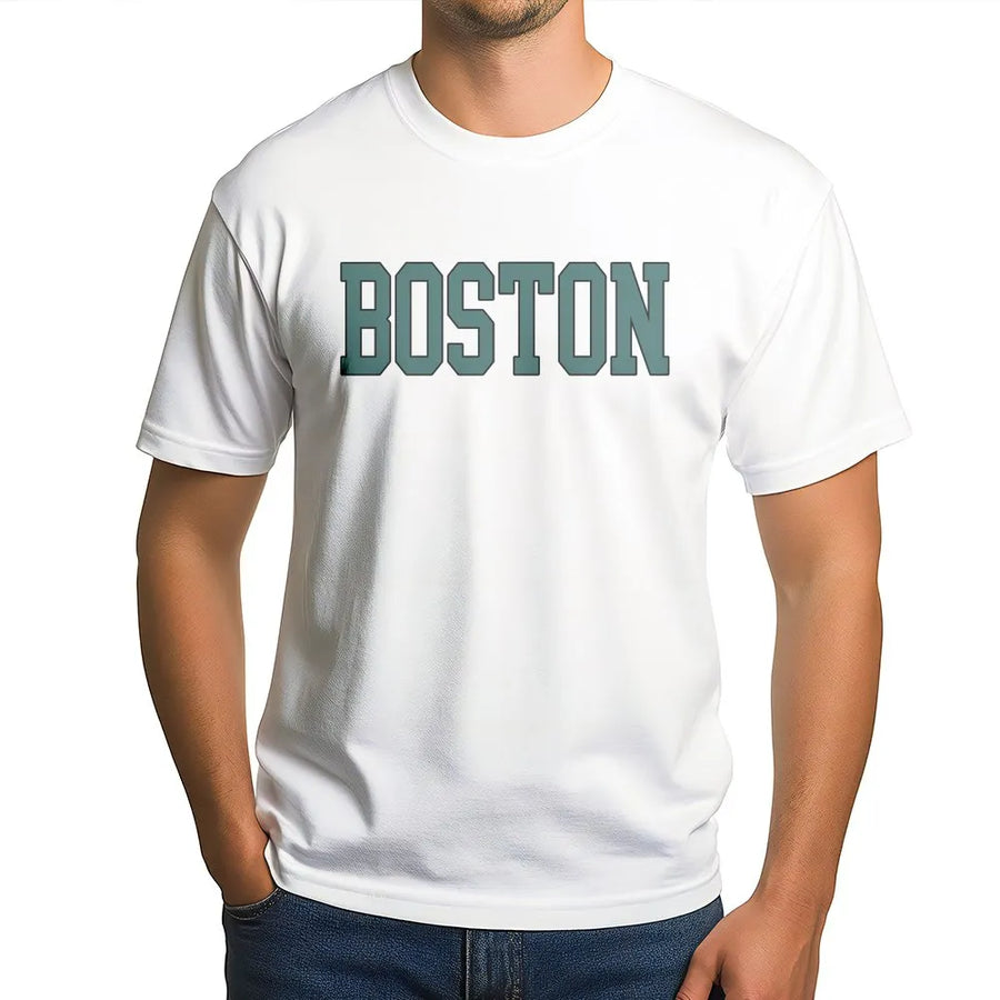 Boston T-Shirt | Vintage Varsity Block Letter Sweatshirt | Premium Cotton Blend | Gift for Boston Fan, City Pride Apparel