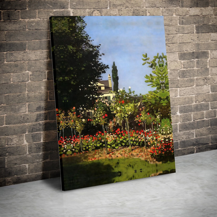 Manet Garden at Versailles Canvas Print | Vintage Impressionist Painting | Premium Gallery Quality Canvas | Collector's Gift for Home Decor