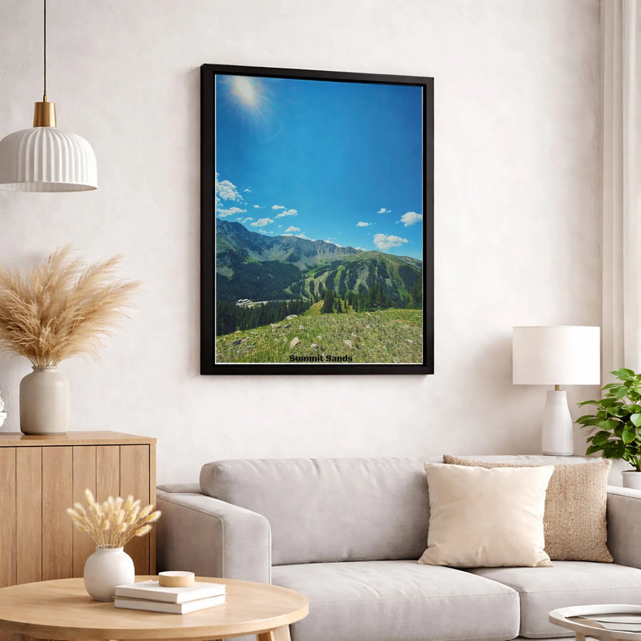 Mountain Landscape Wall Art | Summer Alpine Scenery Canvas | Premium Gallery-Wrapped Print | Nature Lover Home Decor Gift