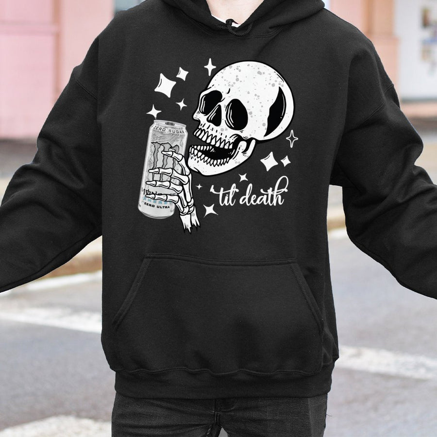 Til Death Monster Zero Ultra Hoodie, Energy Drink Graphic Hoodie, Streetwear For Men And Women, Casual Thermal