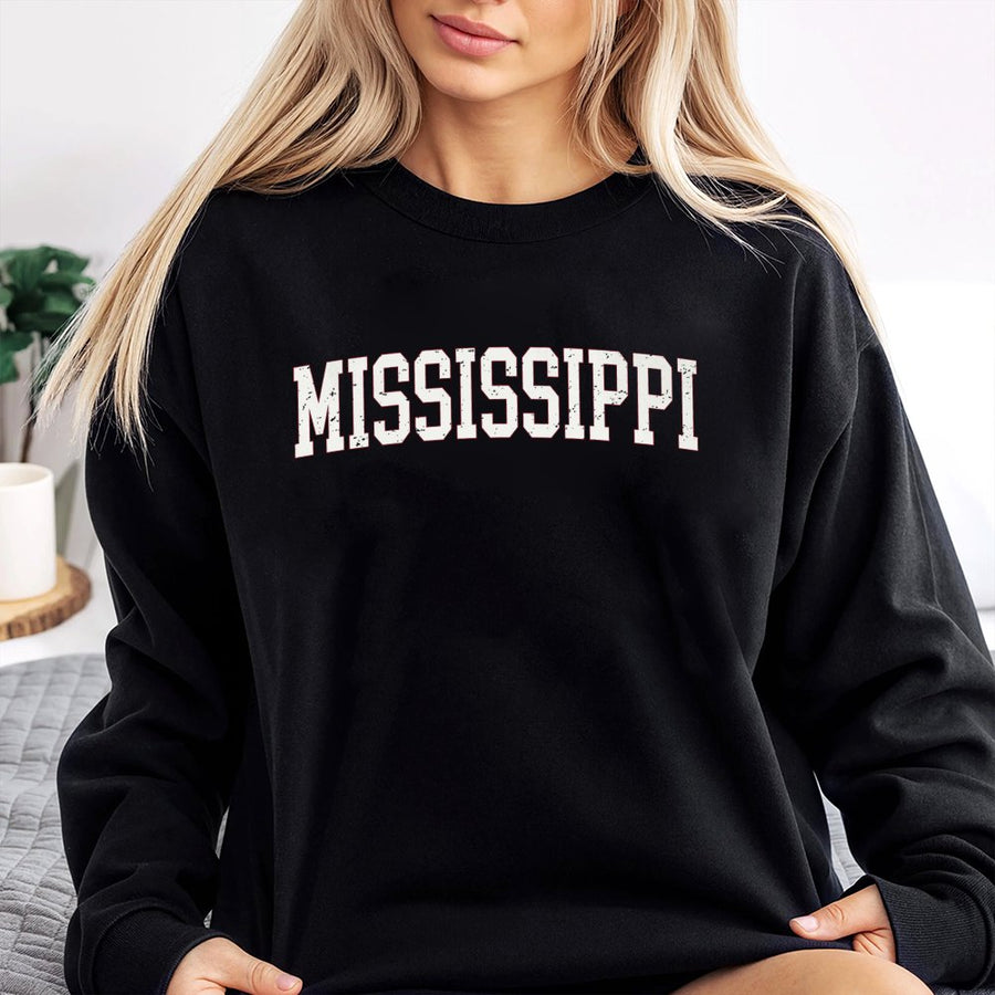 Mississippi Sweatshirt, Vintage Mississippi Sweatshirt ,Mississippi Gift, Game Day Sweatshirt, Mississippi Lover, Unisex Sweatshirt