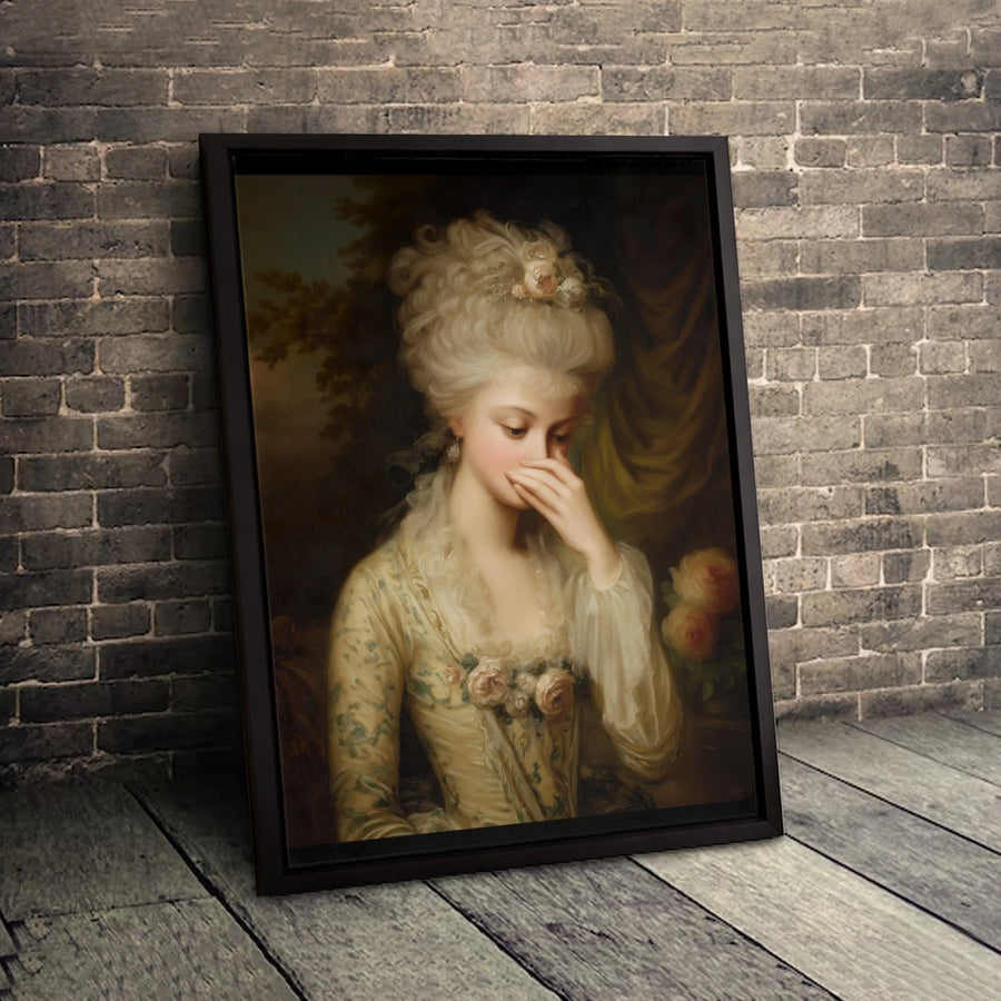 The Souvenir by Jean-Honoré Fragonard | Rococo Portrait Wall Art | Premium Gallery Wrapped Canvas | Elegant Fine Art Gift for Home Decor