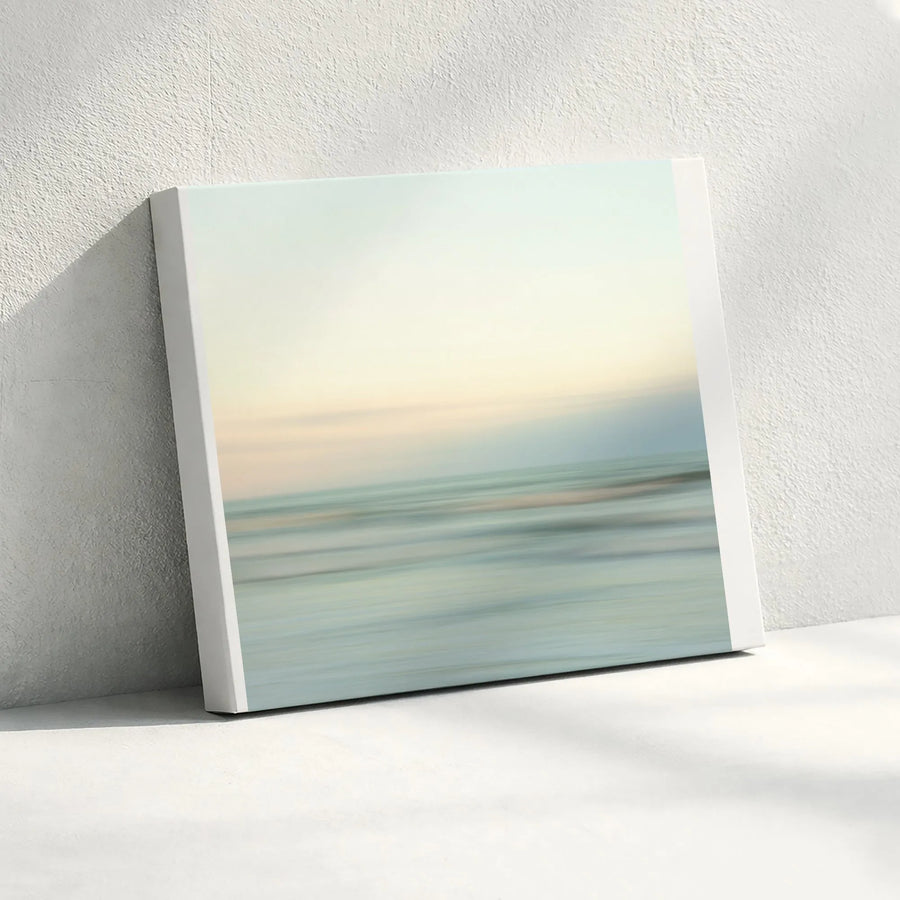 Abstract Ocean Canvas Wall Art | Serene Coastal Motion Blur Print | Premium Fade-Resistant Canvas | Modern Minimalist Home Decor Gift