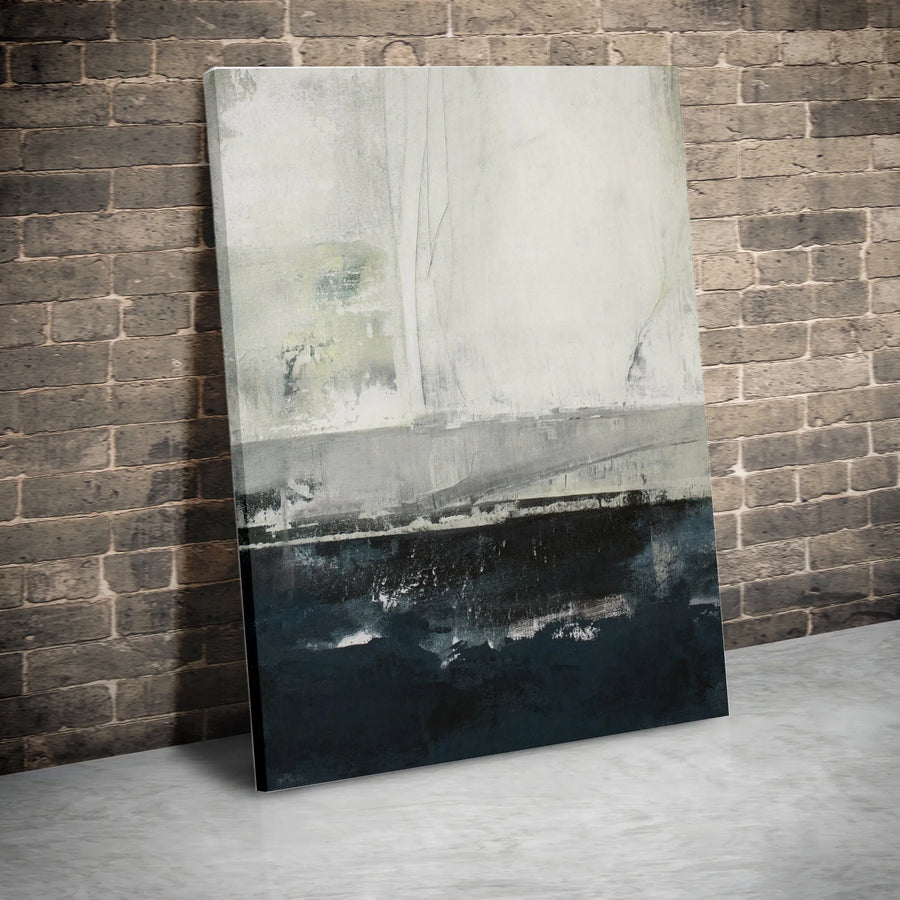 Abstract Vertical Canvas Art | Modern Minimalist Brushstroke Design | Premium Gallery Wrap Canvas | Contemporary Home & Office Decor Gift