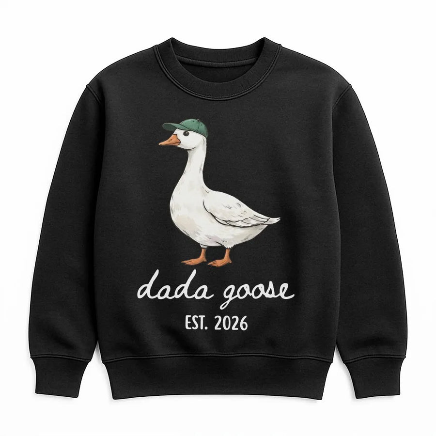 Dada Goose Sweatshirt | Funny Goose with Hat Est 2026 | Comfort Colors Shirt | New Dad Pregnancy Announcement Gift