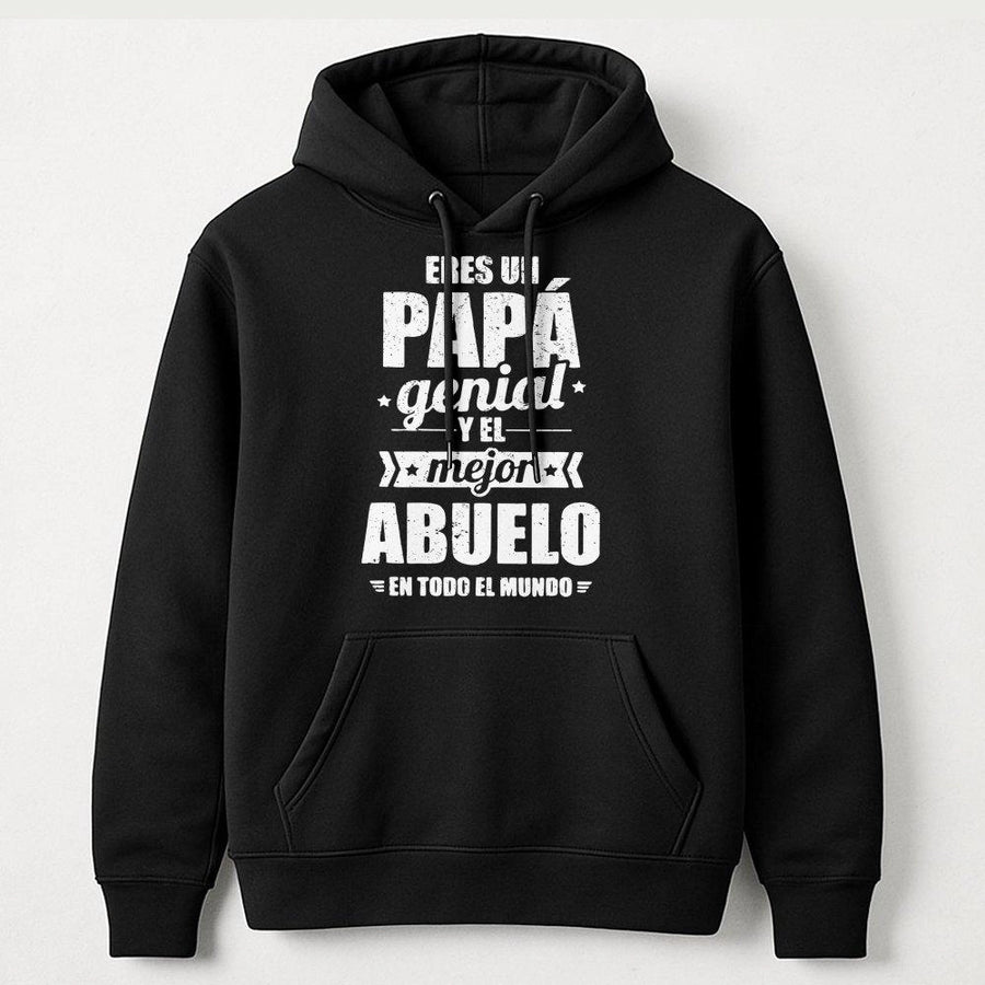Eres Un Papá Genial Hoodie | Spanish Grandpa Gift Design | Premium Cotton Blend | Best Dad Ever Present for Father's Day 2026
