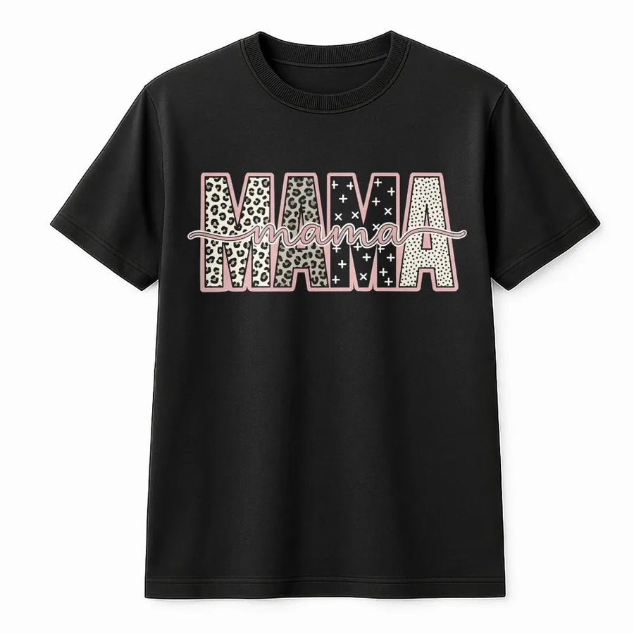 Grandma Mama T-Shirt | Leopard Print Graphic Sweatshirt | Premium Cotton-Blend Pullover | Mothers Day Gift for Grandmother