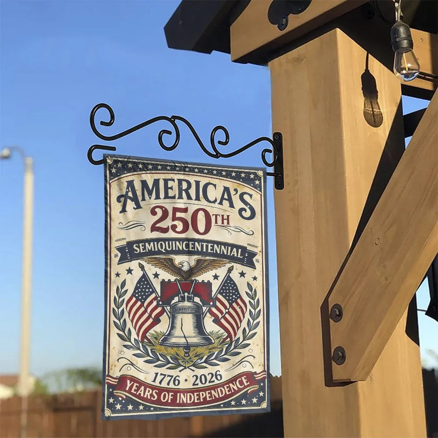 America 250th Anniversary Garden Flag | Vintage Semiquincentennial 1776-2026 Design | Weather-Resistant Polyester | Collector's Patriotic Yard Decor