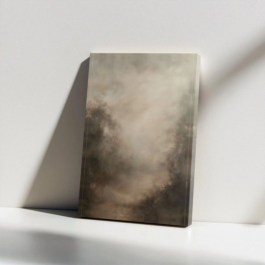Abstract Canvas Wall Art | Moody Earth Tone Abstract Painting | Premium Gallery Wrapped Canvas | Collector's Gift for Modern Home Decor