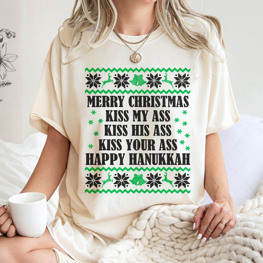 Funny Christmas T-Shirt | Ugly Sweater Style Holiday Quote | 100% Cotton Premium Tee | Sarcastic Xmas Party Gift for Adults