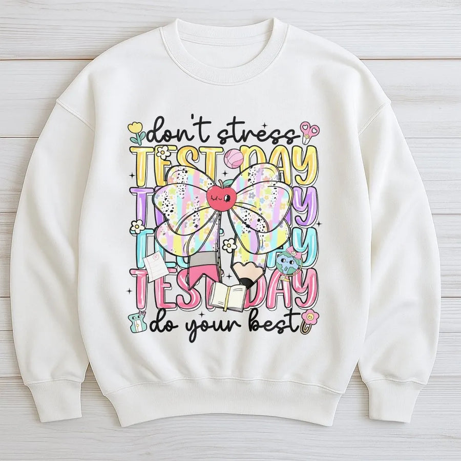 Test Day Shirt | Motivational State Testing Teacher Graphic Tee | Soft Cotton | Student Encouragement & Classroom Gift