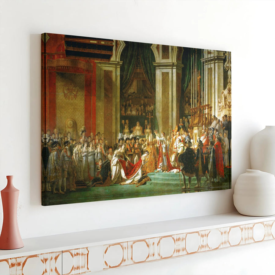 Coronation of Napoleon Canvas Print | Jacques-Louis David Historical Painting | Premium Gallery Quality Print | Collector's Gift for History Buffs
