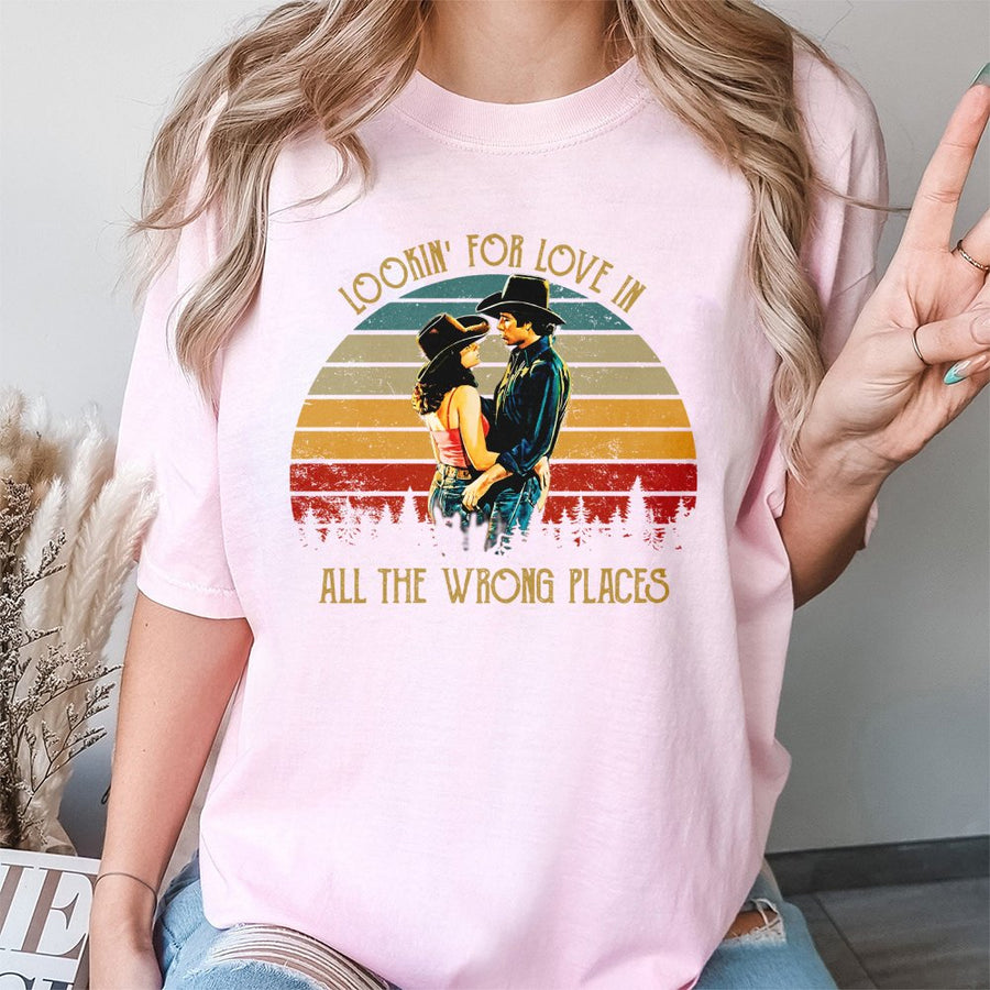 Country Music Graphic T-Shirt | Retro 80s Cowboy Movie Quote | 100% Cotton Premium Tee | Vintage Romance Apparel Gift for Music Lovers