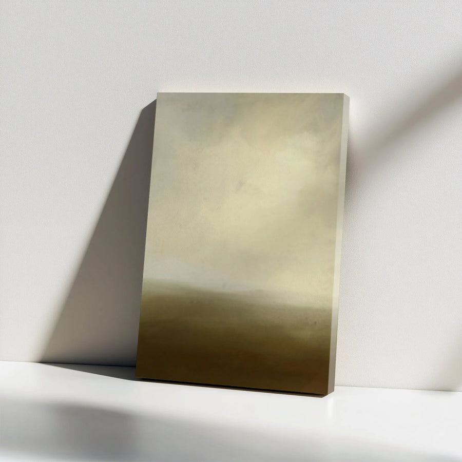 Abstract Landscape Canvas Print | Muted Earth Tone Gradient Art | Premium Thick Gallery Wrap | Modern Living Room Decor Gift