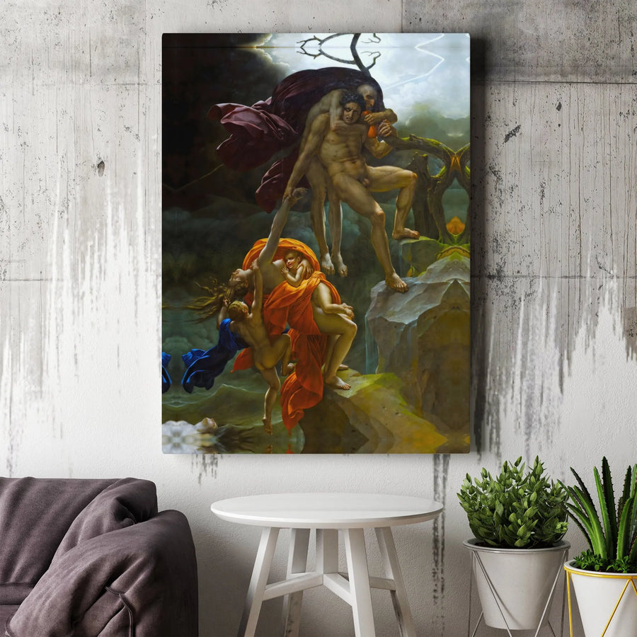 Scene of the Deluge Canvas Print | Anne-Louis Girodet Classic Art | Premium 1.25 Inch Gallery Wrap | Museum Quality Fine Art Home Decor