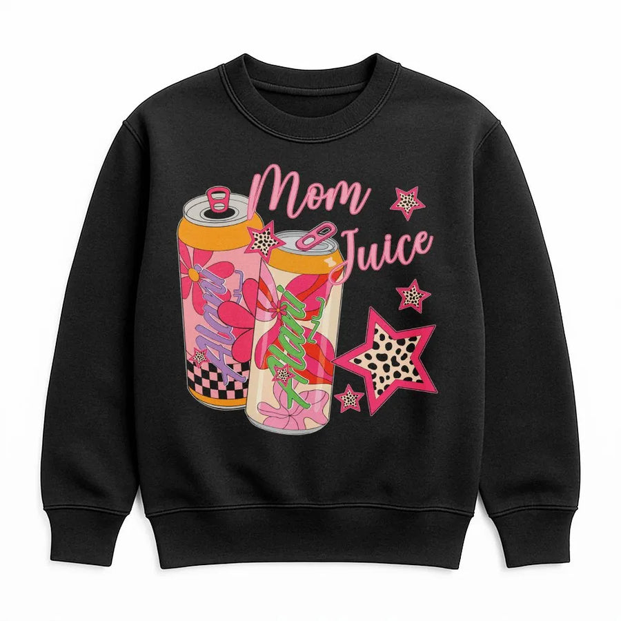 Mom Juice Sweatshirt | Funny Energy Drink Mama Graphic | Premium Cotton Blend | Trendy Mother's Day Gift For Her