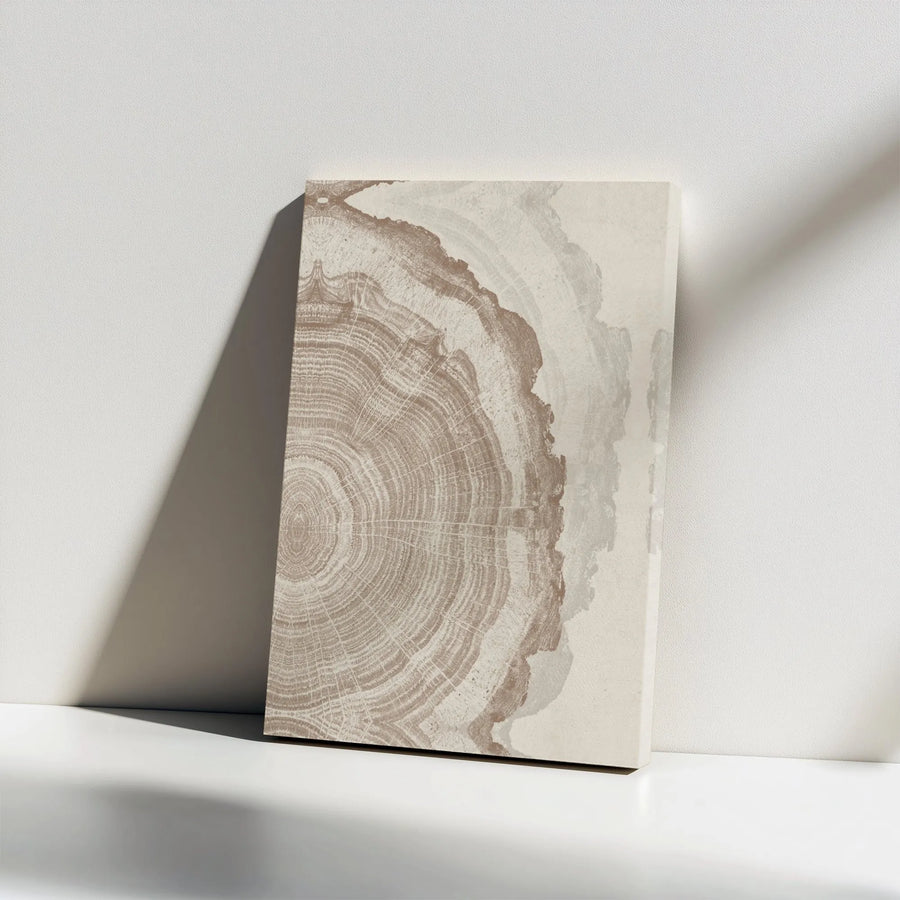 Tree Ring Canvas Print | Abstract Wood Grain Art | Premium Gallery Wrap Canvas | Modern Rustic Home Decor Gift