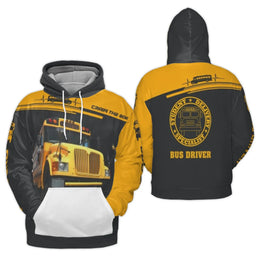 School Bus Driver Hoodie | Student Delivery Specialist 3D Print | Premium Polyester Fleece | Gift for Bus Driver Appreciation