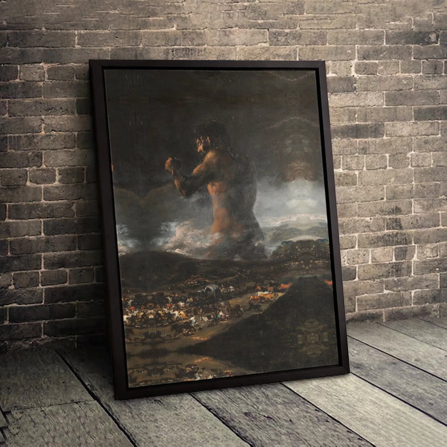 The Colossus by Francisco Goya Wall Art | Famous Spanish Romanticism Painting Print | Premium Gallery-Wrapped 1.25" Canvas | Classic Art Lover Gift