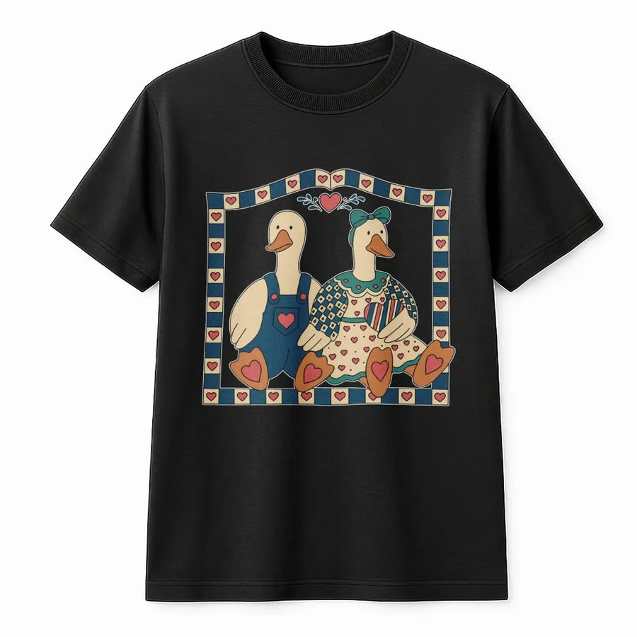 Vintage Goose T-Shirt | Cute Country Farmhouse Aesthetic | 100% Cotton Premium Tee | Cottagecore Graphic Gift for Women and Men
