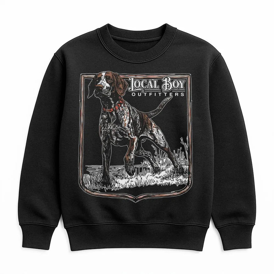 German Shorthaired Pointer Sweatshirt | Vintage Hunting Dog Graphic Print | Premium Cotton Blend Crewneck | Outdoor Gift for Dog Lovers & Hunters