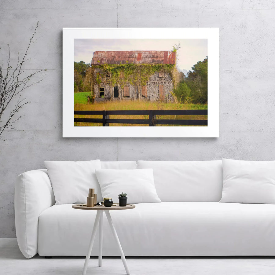 Rustic Barn Wall Art | Abandoned Farmhouse Canvas Print | Premium Gallery Wrap Decor | Farmhouse Aesthetic Gift for Home or Office