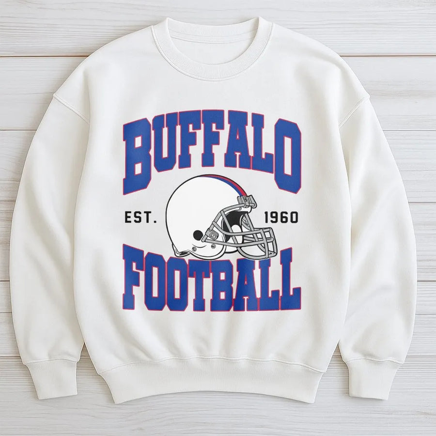 Buffalo Football Vintage Sweatshirt, Buffalo Bill Sweatshirt, Buffalo New York, Buffalo Bill Fan Gift, Sunday Football