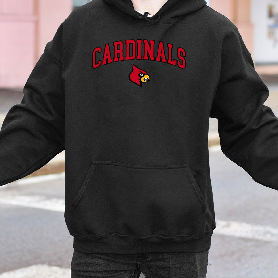 Cardinals With Cardinal Bird Mascot Logo Hoodie