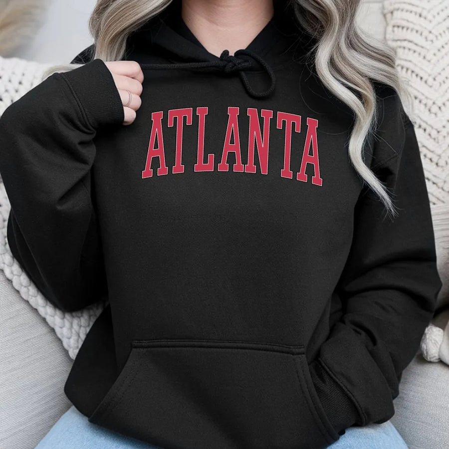 Atlanta Hoodie | Vintage Georgia Collegiate Crewneck | Premium Unisex Pullover | City Pride Souvenir Gift for Men and Women